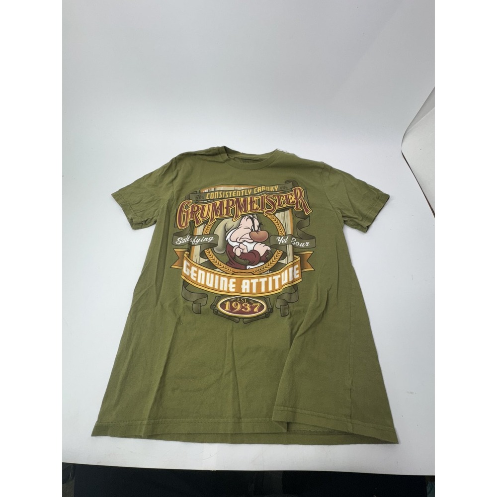 Disney Store Women's Green Medium Grumpmeister Graphic T-Shirt